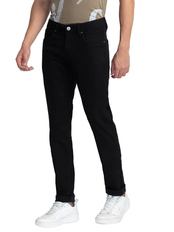 Being Human Clothing Men Slim Fit Denim-Black Tone