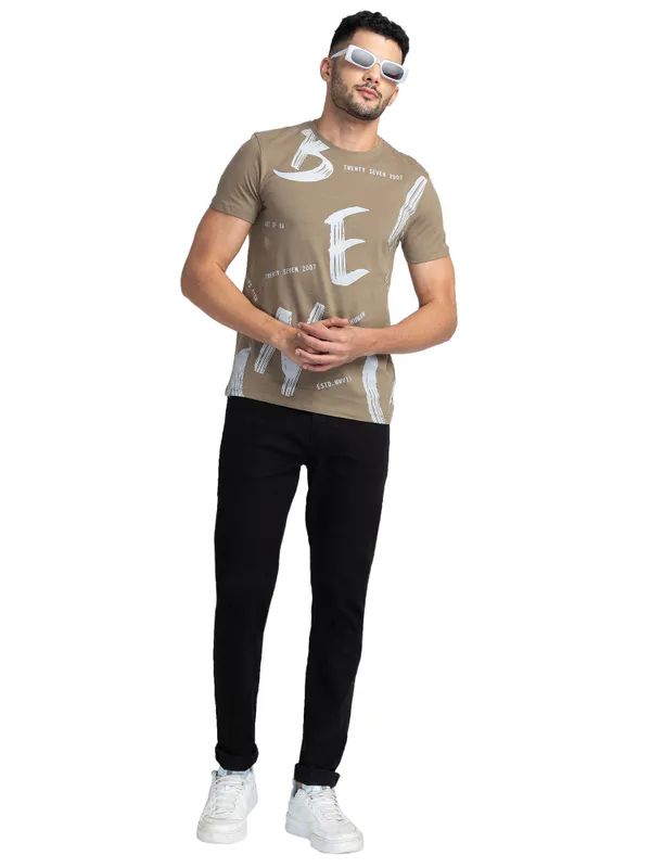 Being Human Clothing Men Slim Fit Denim-Black Tone