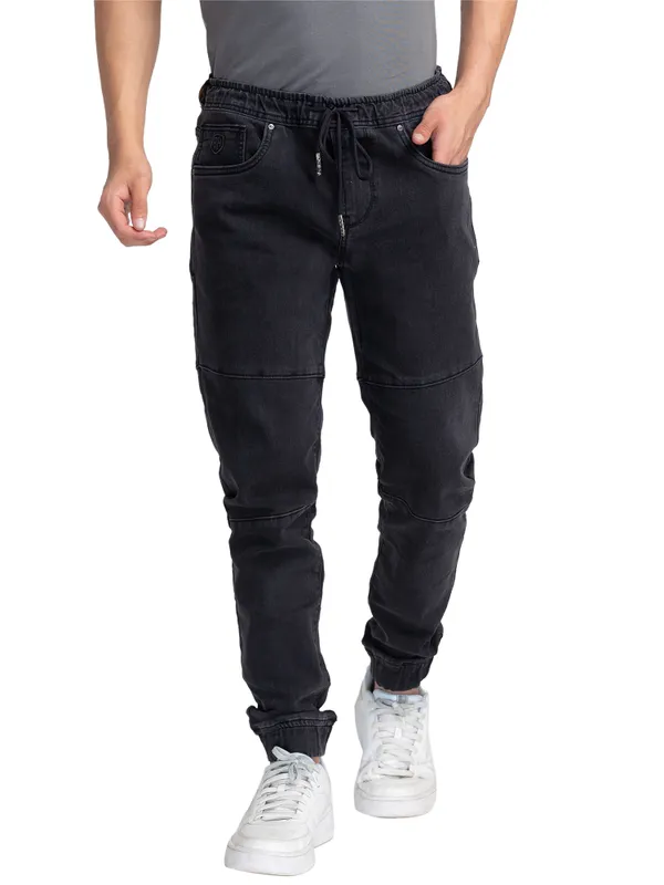 Being Human Men Jogger Fit Denim-Black Tone