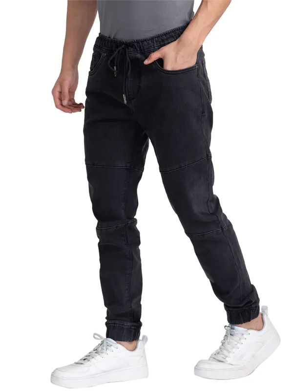 Being Human Men Jogger Fit Denim-Black Tone