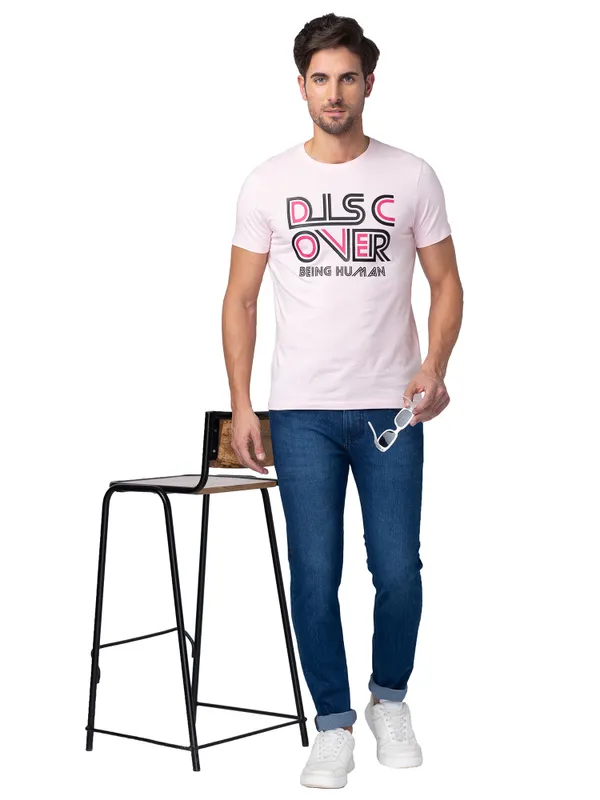 Being Human Men Slim Fit Denim-Mid Tone