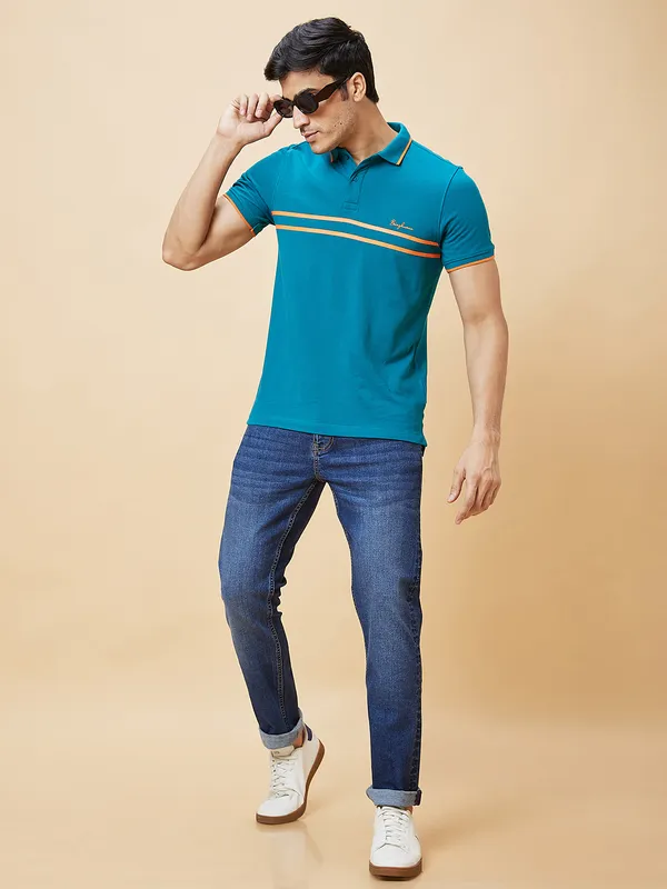 Being Human Men Slim Fit Denim-Dark Tone
