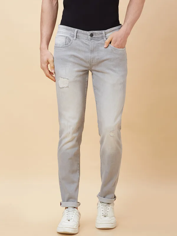 Being Human Clothing Men's Captian America Blue Mid-Rise Jeans