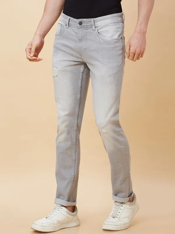 Being Human Clothing Men's Captian America Blue Mid-Rise Jeans