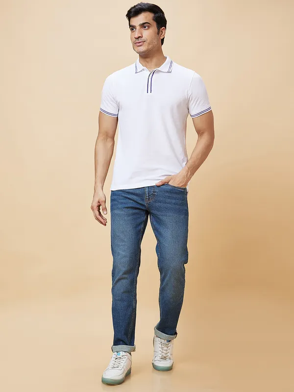 Being Human Men Slim Fit Denim-Mid Tone