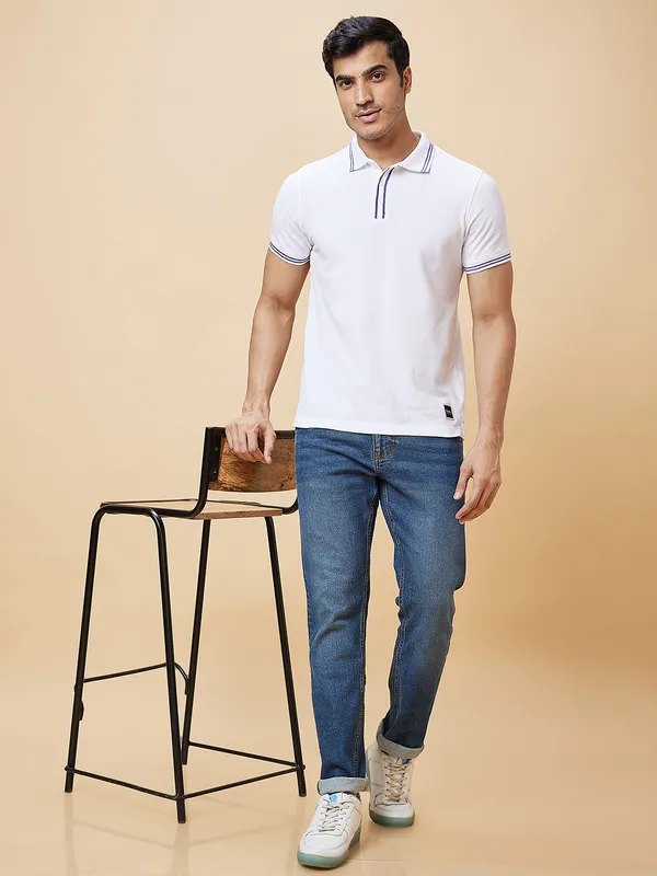 Being Human Men Slim Fit Denim-Mid Tone