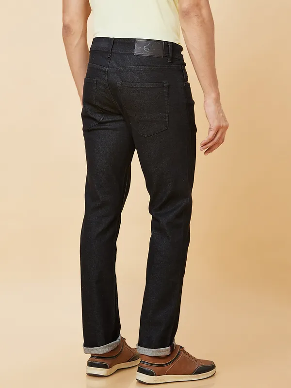 Being Human Men Slim Straight Fit Denim-Black Tone