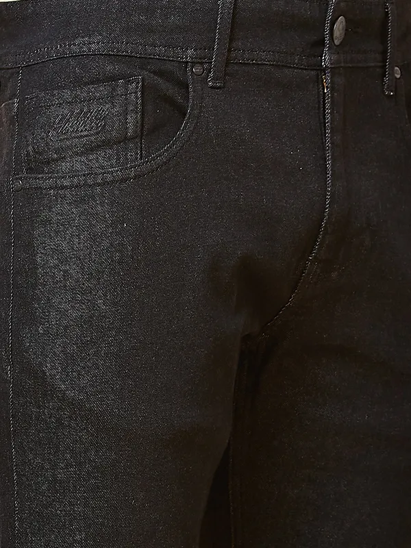 Being Human Men Slim Straight Fit Denim-Black Tone