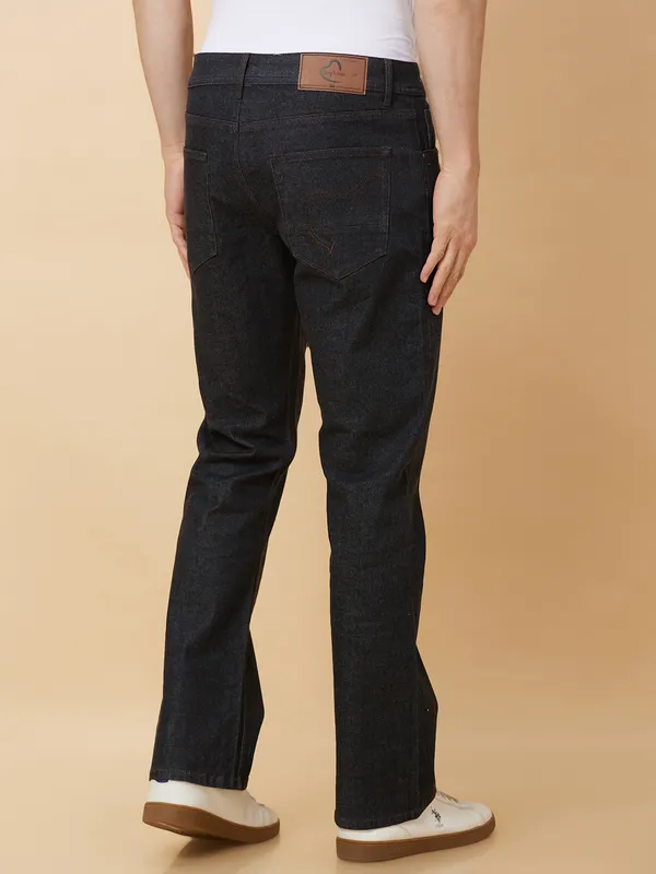 Being Human Clothing Men Boot Cut Fit Denim-Black Tone