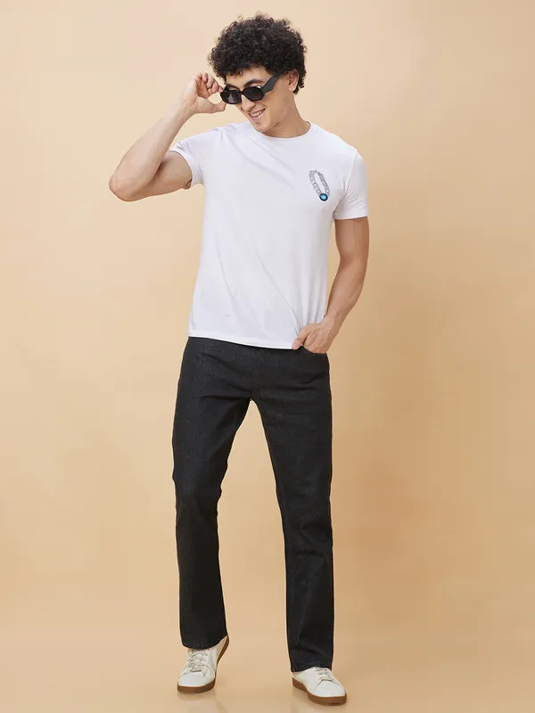 Being Human Clothing Men Boot Cut Fit Denim-Black Tone