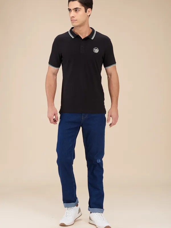 Being Human Mens-Bottom Denim Mid Tone