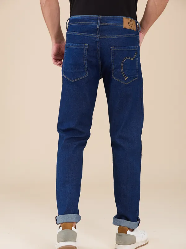 Being Human Mens-Bottom Denim Mid Tone