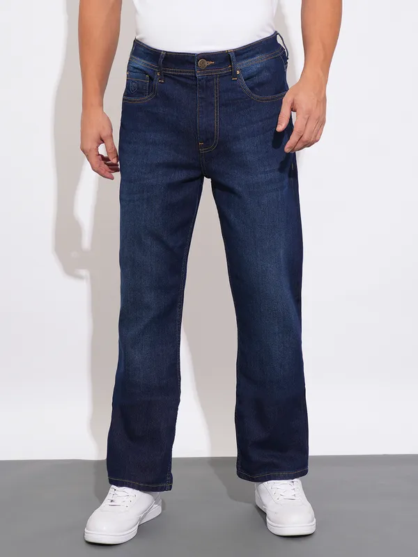 Being Human Clothing Mens-Bottom Denim Dark Tone