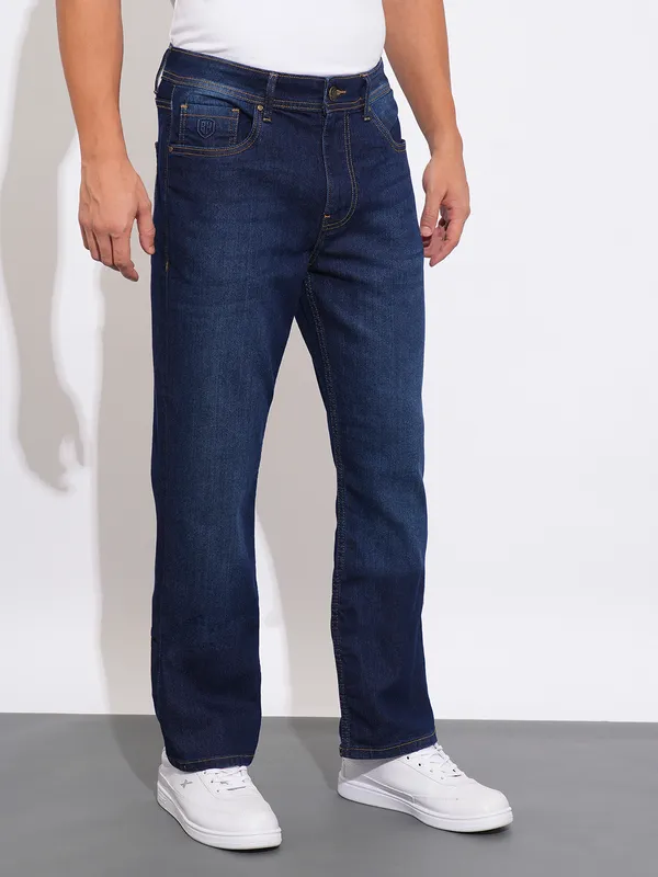 Being Human Clothing Mens-Bottom Denim Dark Tone