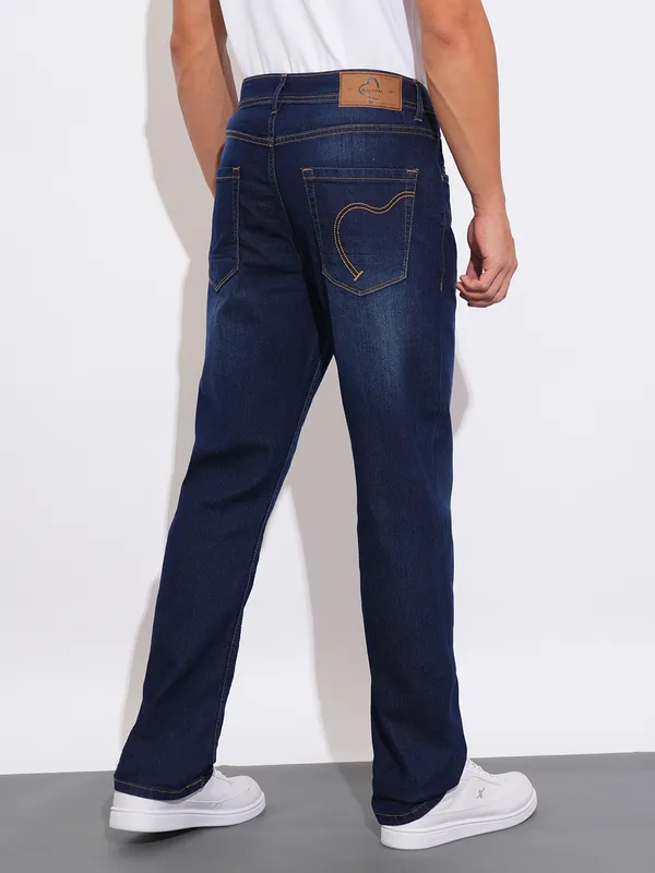 Being Human Clothing Mens-Bottom Denim Dark Tone