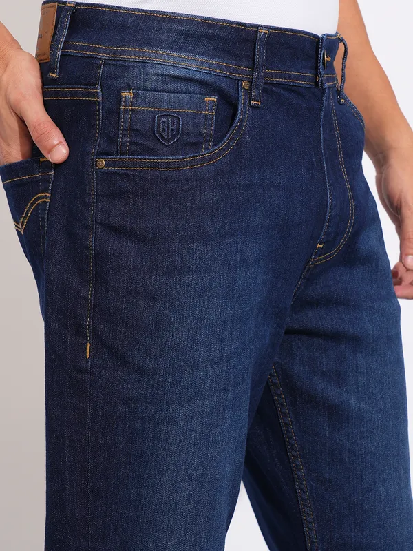 Being Human Clothing Mens-Bottom Denim Dark Tone