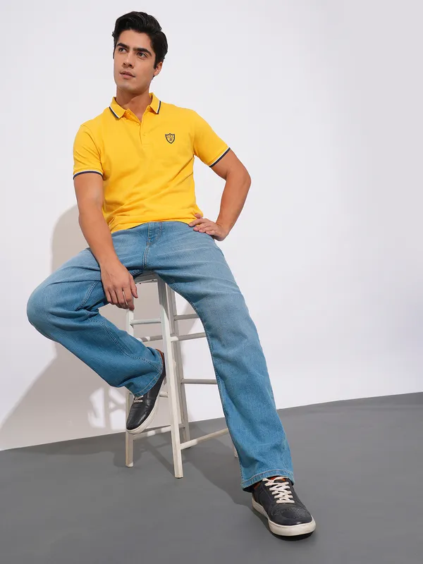 Being Human Mens-Bottom Denim Light Tone