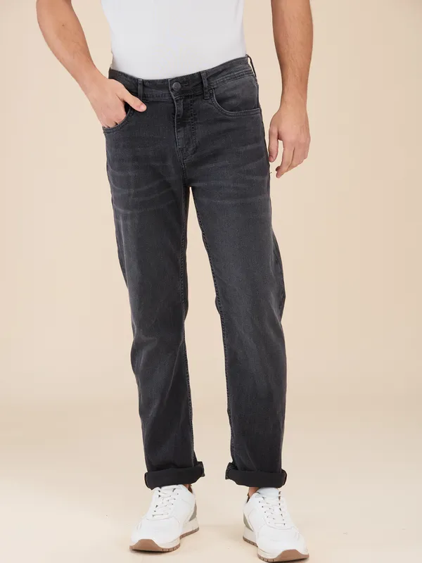 Being Human Clothing Mens-Bottom Denim Grey Tone