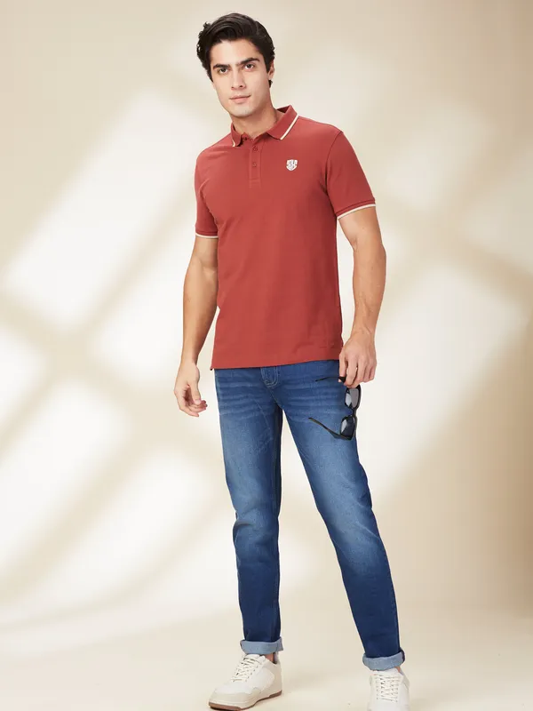 Being Human Mens-Bottom Denim Dark Tone