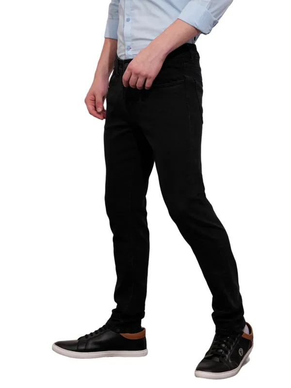 Being Human Mens-Bottom Denim Black Tone