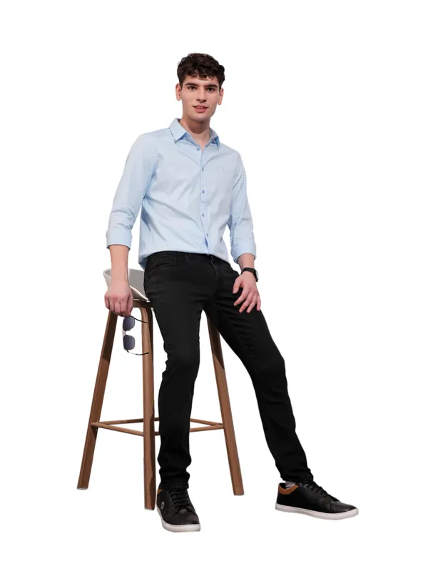 Being Human Mens-Bottom Denim Black Tone