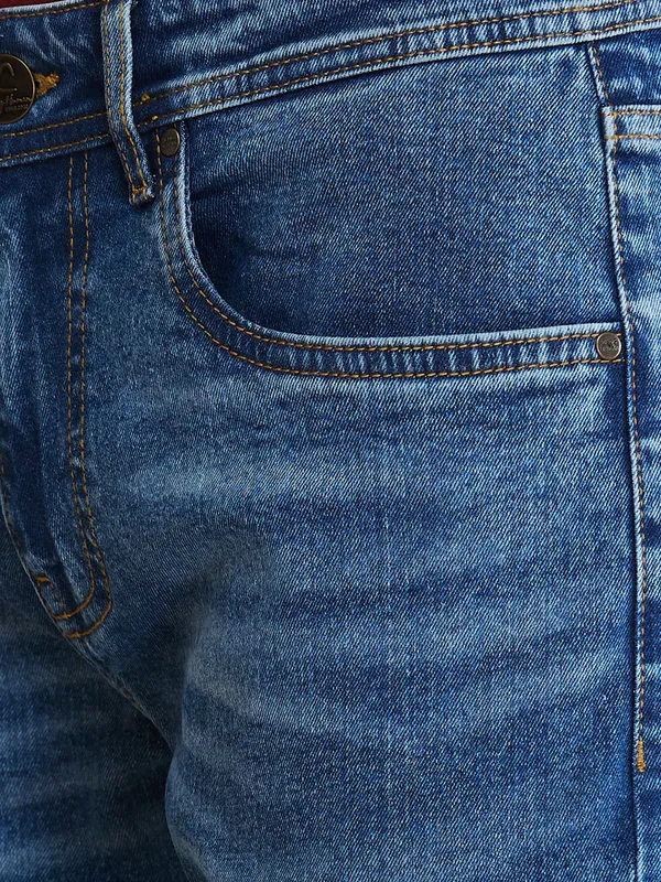 Being Human Mens-Bottom Denim Light Tone