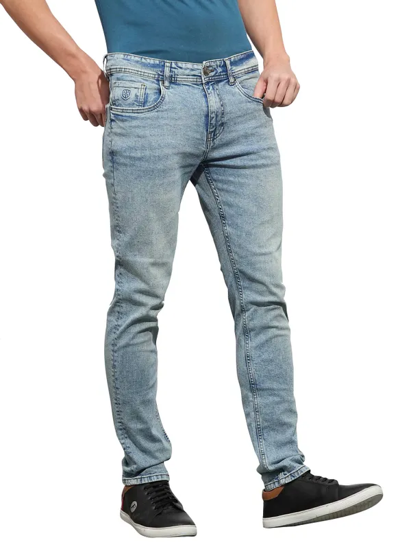 Being Human Clothing Mens-Bottom Denim Light Tone