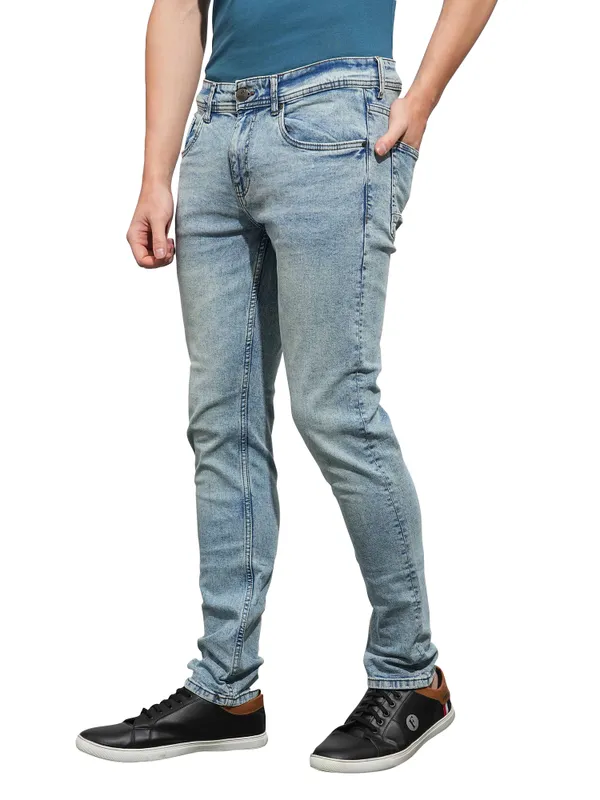 Being Human Clothing Mens-Bottom Denim Light Tone