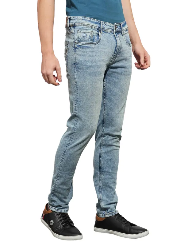 Being Human Clothing Mens-Bottom Denim Light Tone