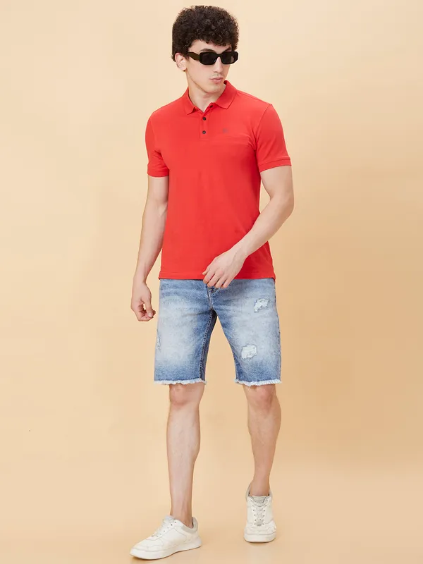 Being Human Men Shorts Fit Shorts-Light Tone
