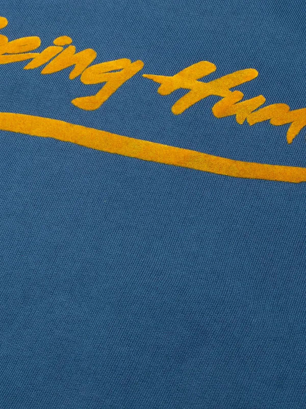 Being Human Clothing Men Regular Fit Crew Neck Sweatshirt-Ocean Blue