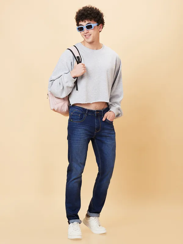 Being Human Men None Sweatshirt-Grey