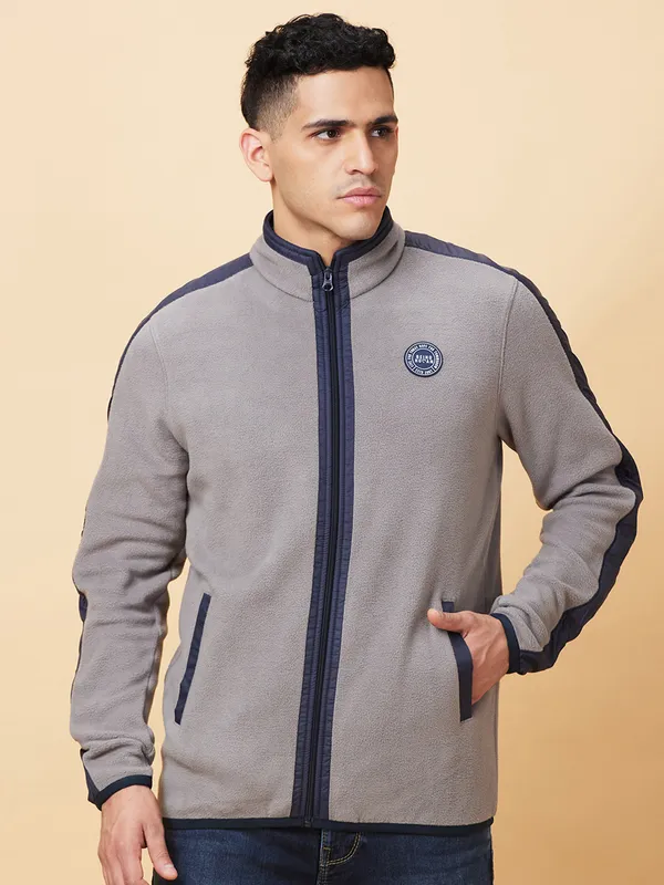 Being Human Mens-Top Sweatshirt Steel Grey