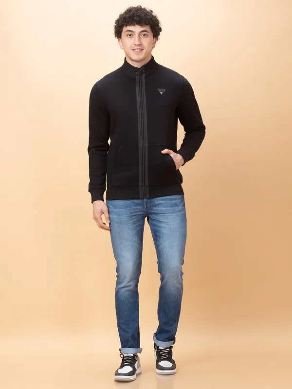 Being Human Clothing Mens-Top Sweatshirt Black