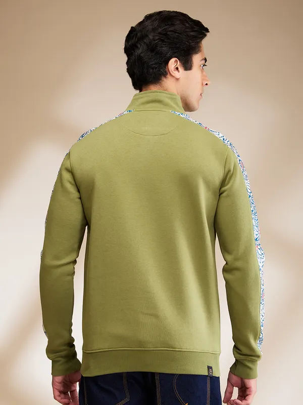 Being Human Clothing Mens-Top Sweatshirt Olive