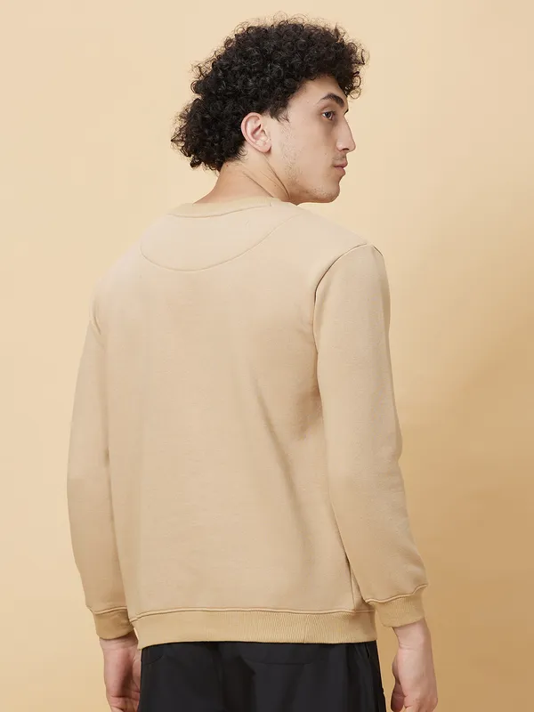 Being Human Mens-Top Sweatshirt Beige