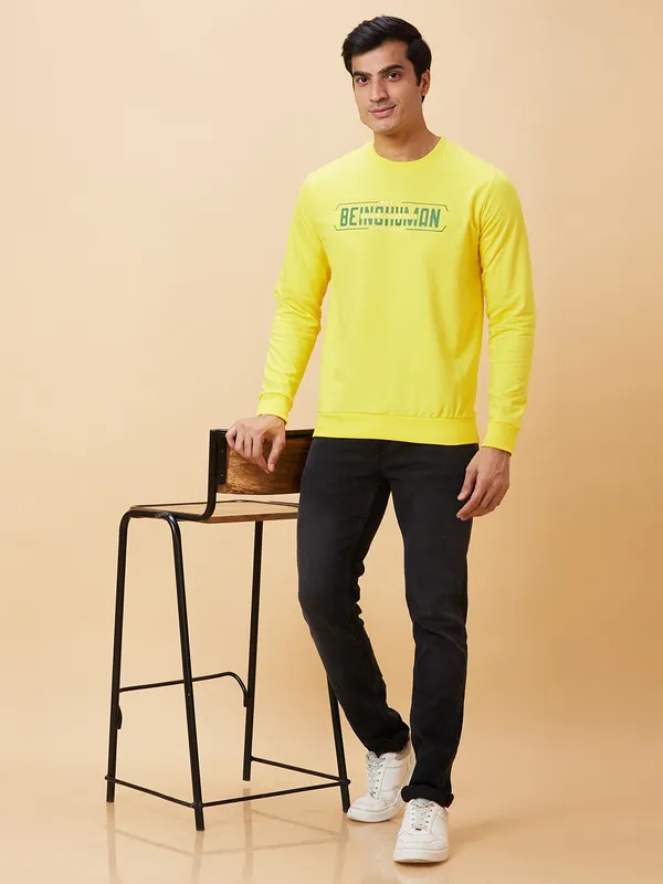 Being Human Men  Sweatshirt-Mustard