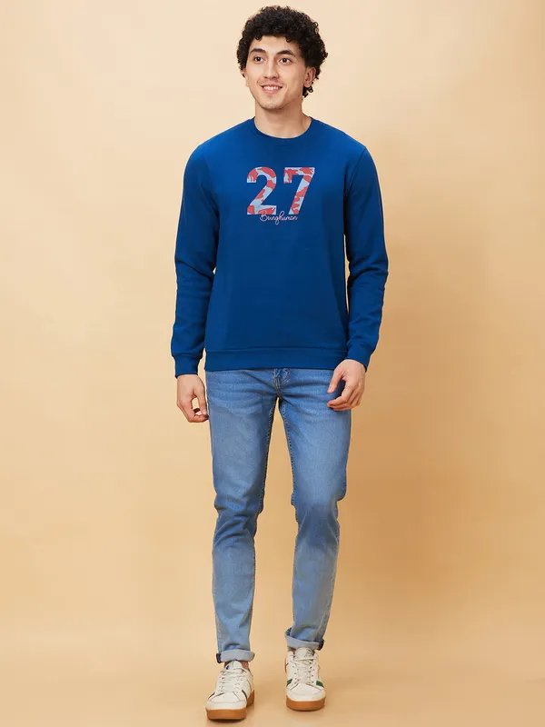 Being Human Clothing Men  Sweatshirt-Navy