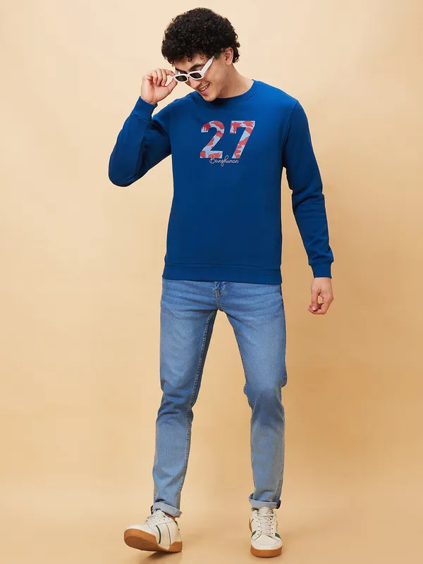 Being Human Clothing Men  Sweatshirt-Navy