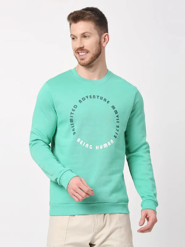 Being Human Clothing Men  Sweatshirt-Green
