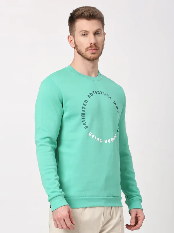 Being Human Clothing Men  Sweatshirt-Green