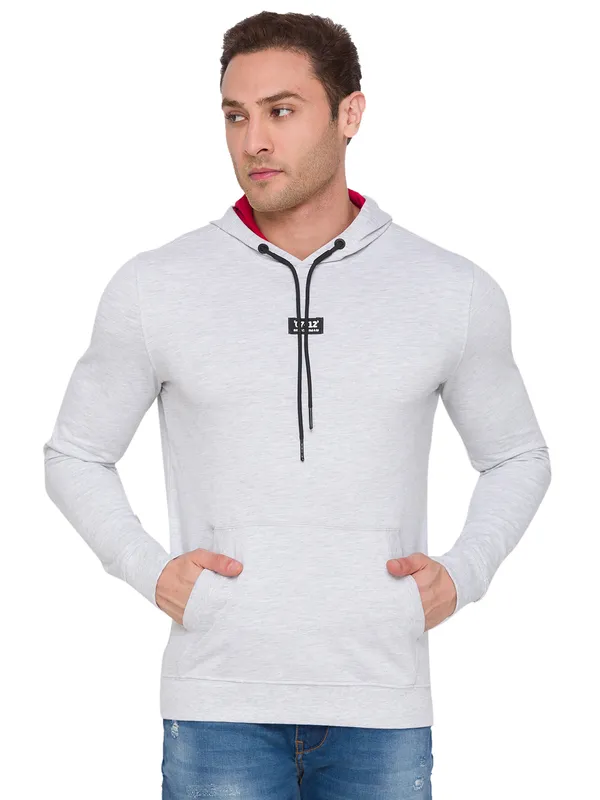 Being Human Clothing Men Regular Fit Hooded Hoody-Melantra Blk Mel