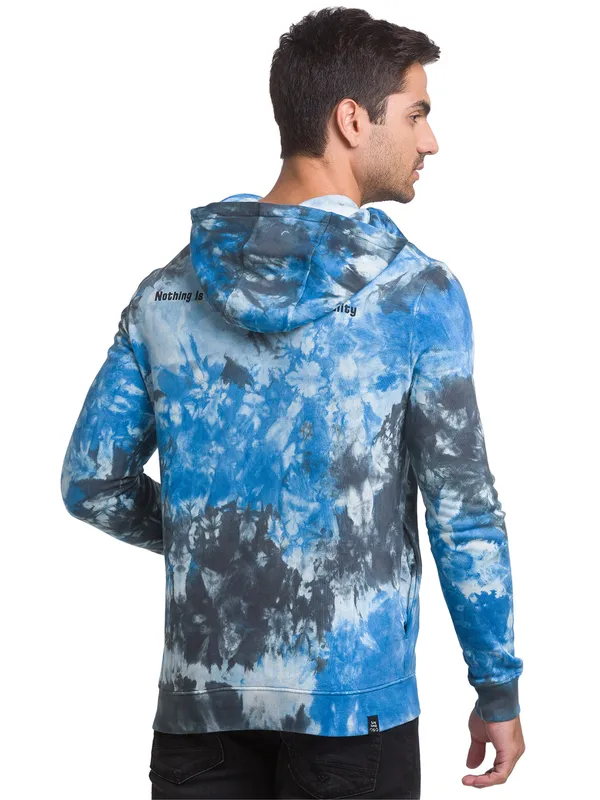Being Human Clothing Men Regular Fit Hooded Hoody-Blue