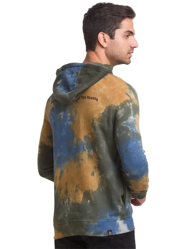Being Human Clothing Men Regular Fit Hooded Hoody-Green
