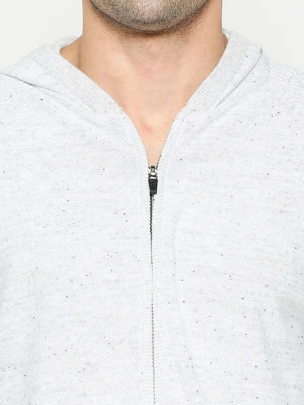 Being Human Clothing Men Regular Fit Hoody-Grey Melange