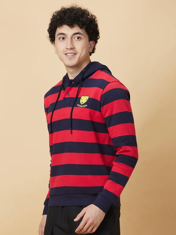 Being Human Mens-Top Hoody Midnight Blue
