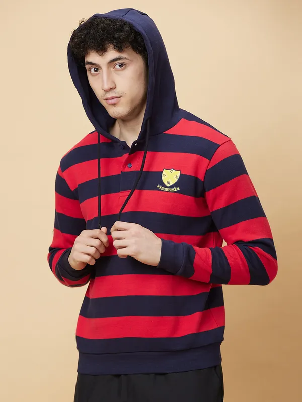 Being Human Mens-Top Hoody Midnight Blue