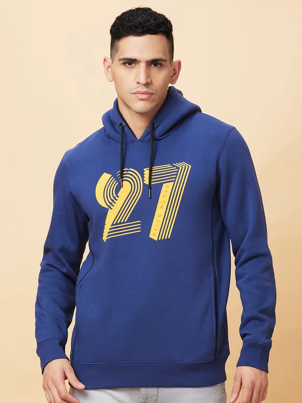 Being Human Clothing Mens-Top Hoody Carbon