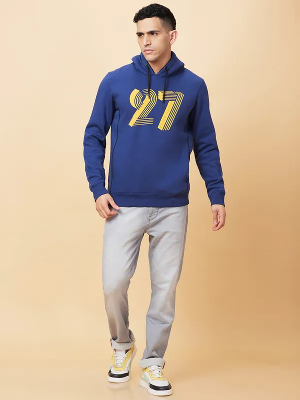 Being Human Clothing Mens-Top Hoody Carbon