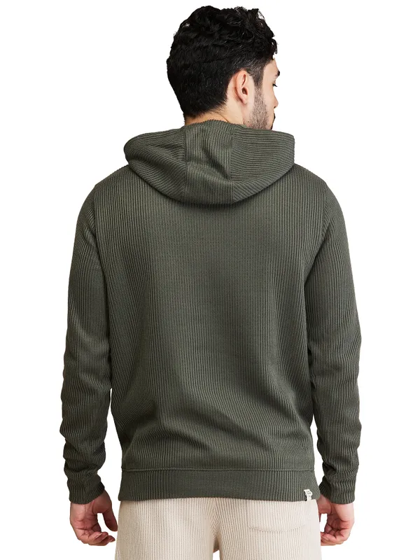 Being Human Clothing Mens-Top Hoody Olive